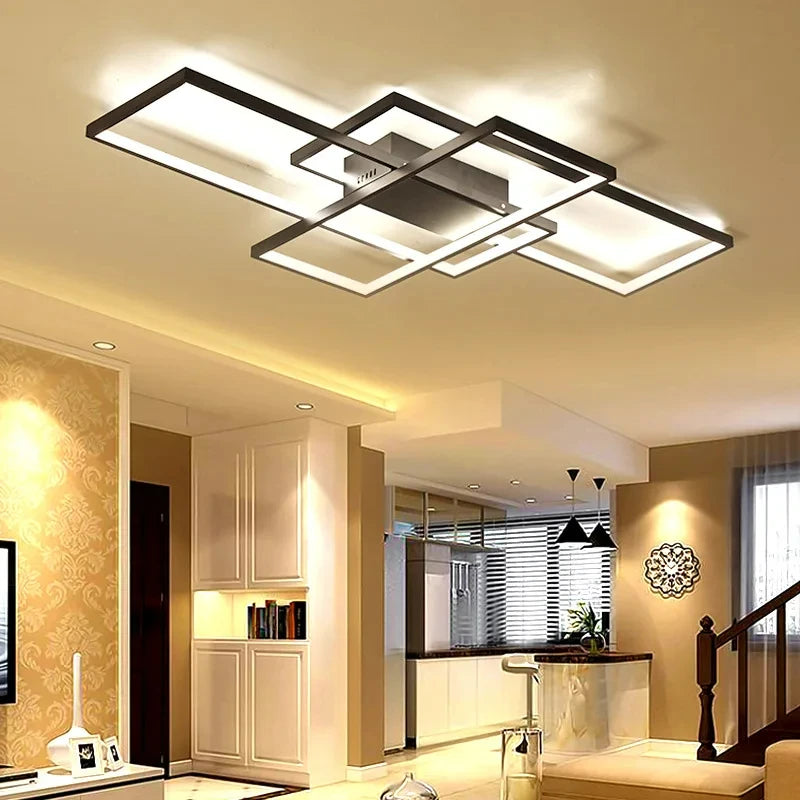 Modern Square LED Ceiling Light | 110V-260V for Bedroom, Living Room, Dining Room, and Study