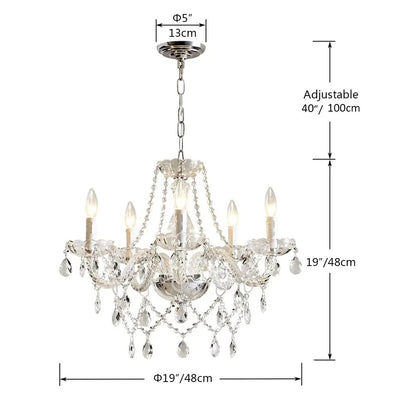 Creative Europe Crystal Chandelier - Home Decor Loft Living Room Bedroom Pendant Lamps Indoor Lighting Fixture