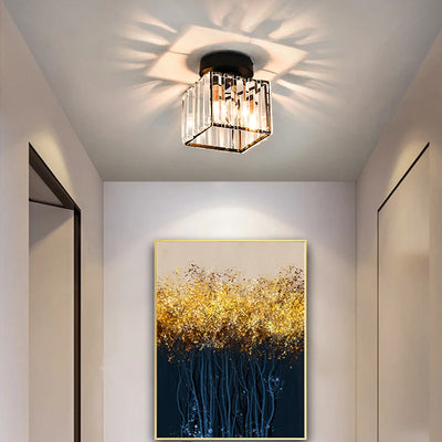 Contemporary Crystal Ceiling Lamp - Elevate Your Home with Modern Elegance