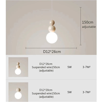 Scandinavian Simple LED Pendant Light