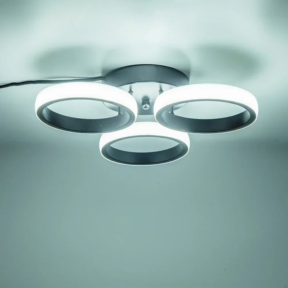 LED Ceiling Light Modern 3 Rings - Stylish Illumination for Every Space