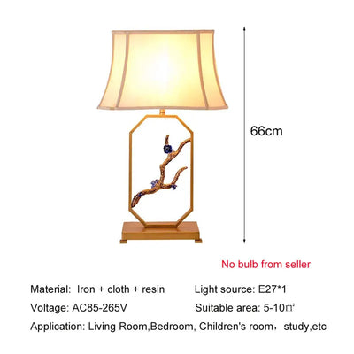 Retro New Table Lamp - Elegant Addition to Hotel Living Room, Study, Bedroom, Office, Providing Nighttime Illumination and Reading Light