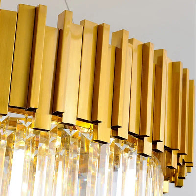 Modern Luxury Crystal Chandelier - Exquisite Lighting Fixture for Elegant Living Spaces