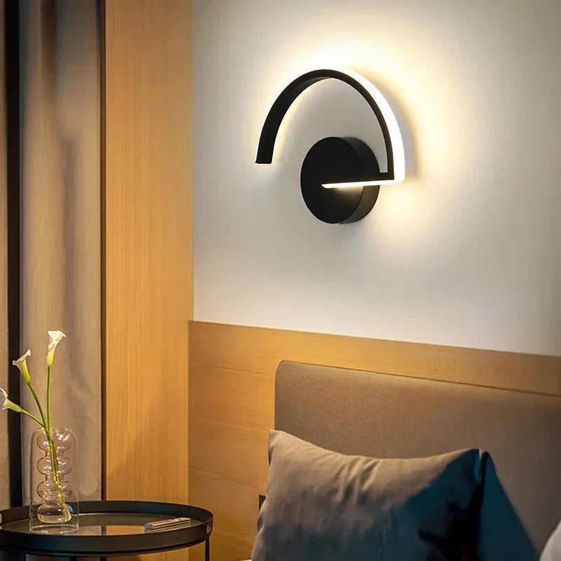 Modern LED Wall Lamp Bedside Sconce - Home Decor Lighting Fixture for Living Room, Bedroom, Hotel