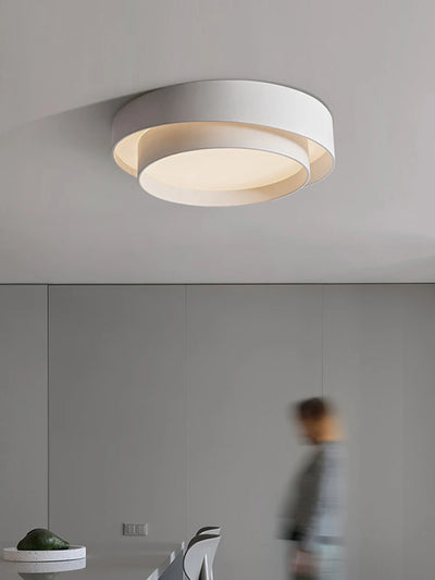 Round Ceiling Lamp Modern LED Art Ceiling Light for Studio Kitchen Bedroom Aisle Balcony Corridor - White Designer Ceiling Lamp