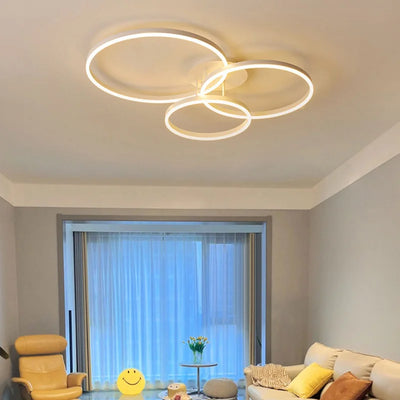 Modern LED Circle Ceiling Light - Minimalist Nordic Design for Bedroom, Living Room, and Home Decor