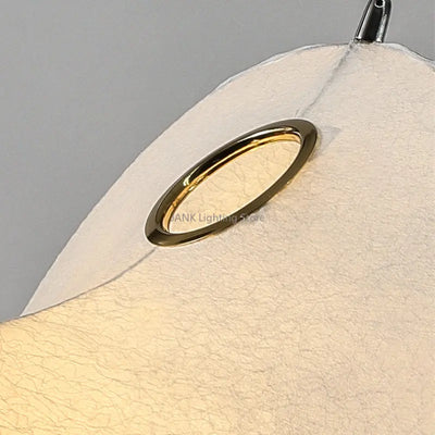 Contemporary Italian Silk Fabric Art Suspension Lamps - LED Lighting