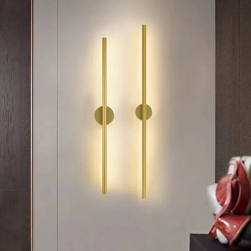 Modern Gold LED Wall Lamp for Home Bedroom Living Room