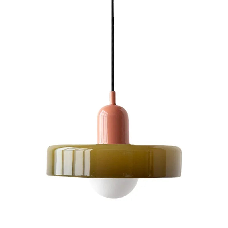 Orange Glass Pendant Light - Nordic Creative Design