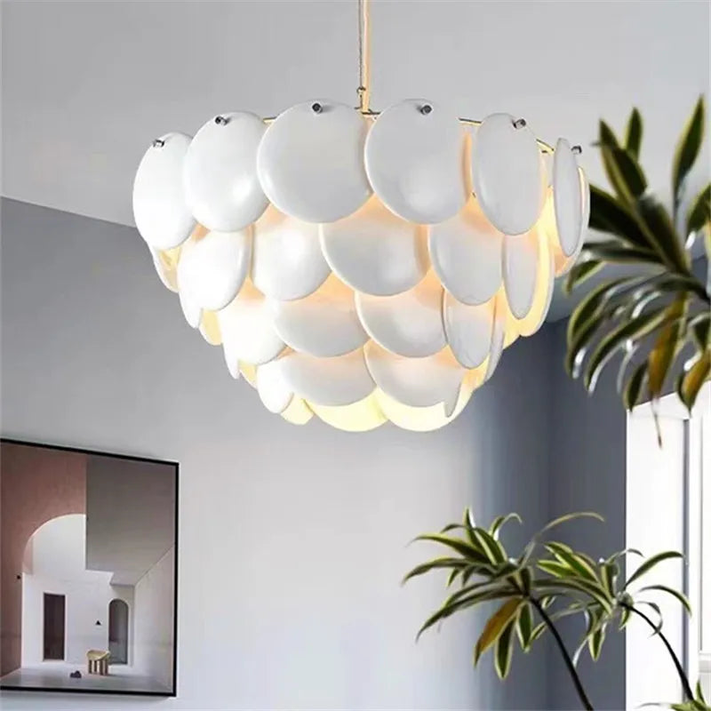 Pembridge Chandelier - Modern White Ceramics Hanging Lamp