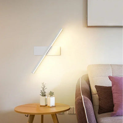 IWP LED Wall Lights Nordic Modern Minimalist Bedroom Bedside Lamp Creative Staircase Lamp Living Room Rotating Wall Lamp