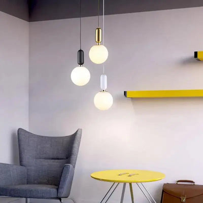 Modern LED Glass Ball Pendant Lights - Hanging Lamp for Dining Room, Bedroom, Restaurant, Kitchen Island