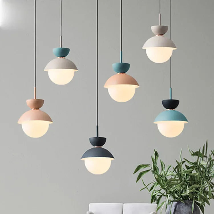 Modern Pendant Lamp - Nordic Glass Ball Light Fixture