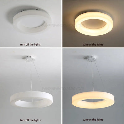 Nordic LED Ceiling Light - Modern Chandelier for Living Room, Bedroom, Study, Dining Room, Kitchen - Indoor Pendant Lights