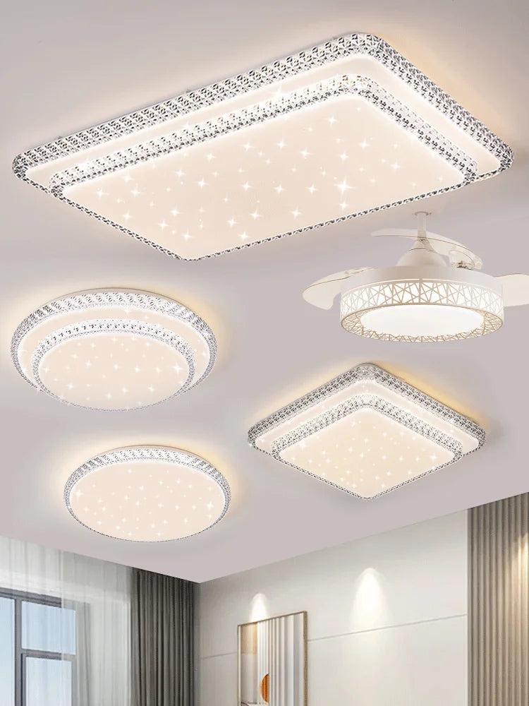 Modern Diamond Design LED Ceiling Lamp for Bedroom Living Room