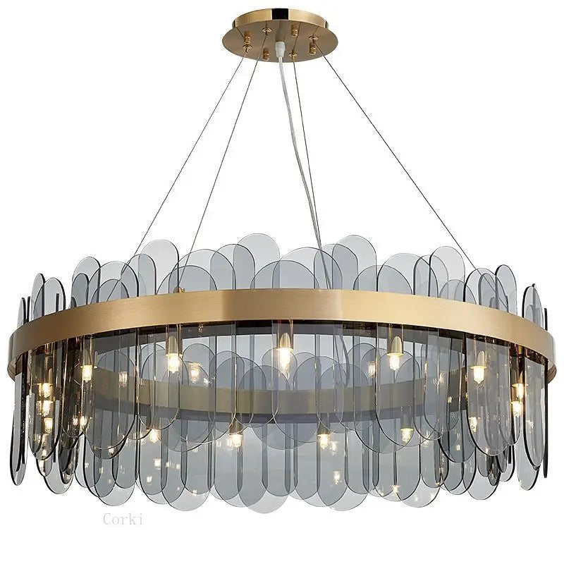 Nordic Crystal Glass Chandelier - Creative Designer Art Hanging Lamp for Restaurant, Kitchen, and Bedroom