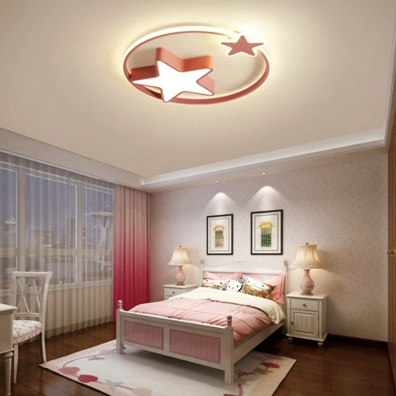 Children's Room Cartoon Star Ceiling Lamp