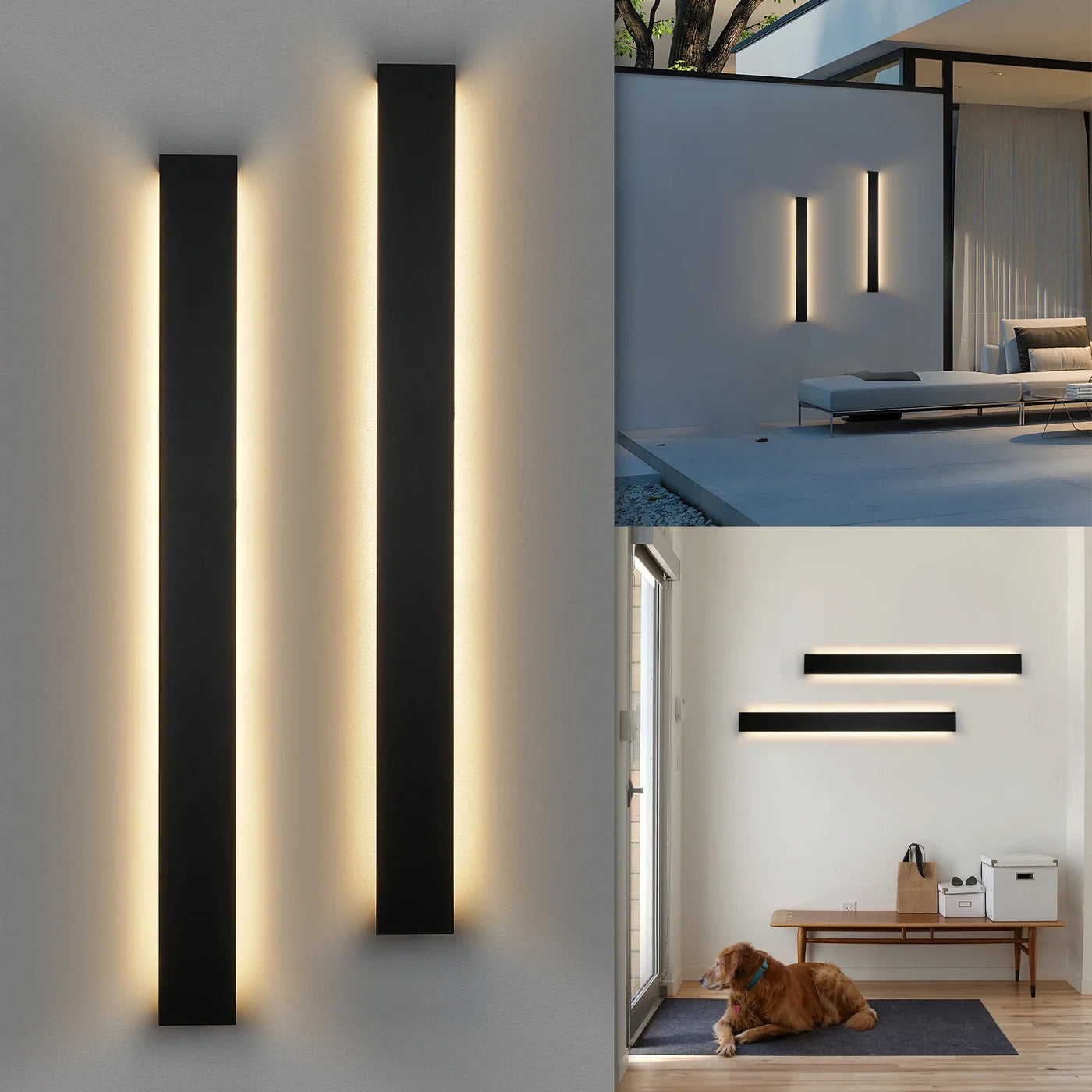 Modern Waterproof LED Long Wall Light: Stylish Outdoor Illumination