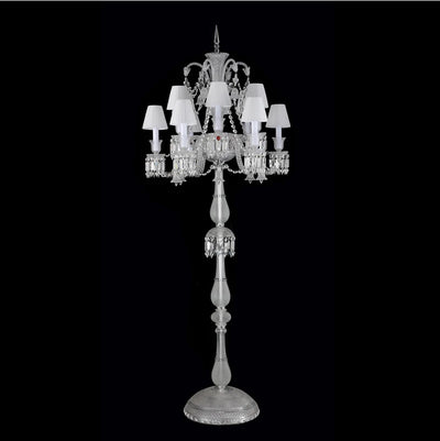 Contemporary Crystal Floor Lamp - Illuminate Your Living Space with Modern Elegance