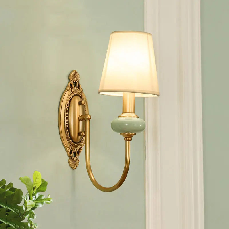 American Fabric Copper Wall Lamp | Modern LED Wall Light