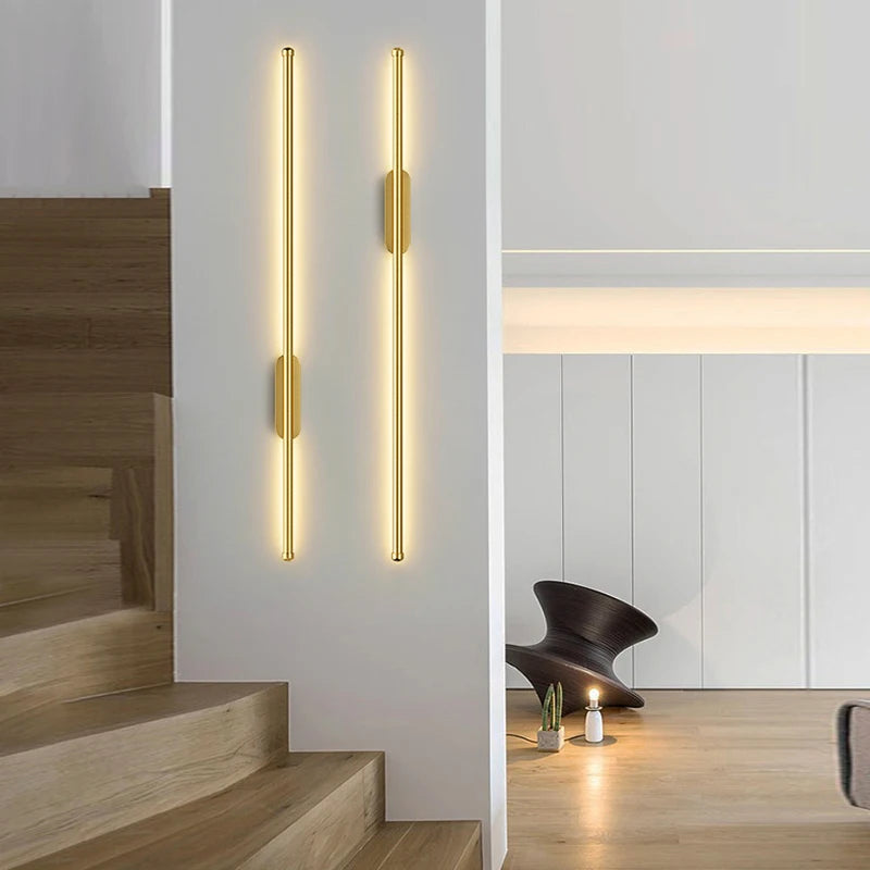 Gold Black Indoor LED Wall Lights: Stylish Illumination for Your Space