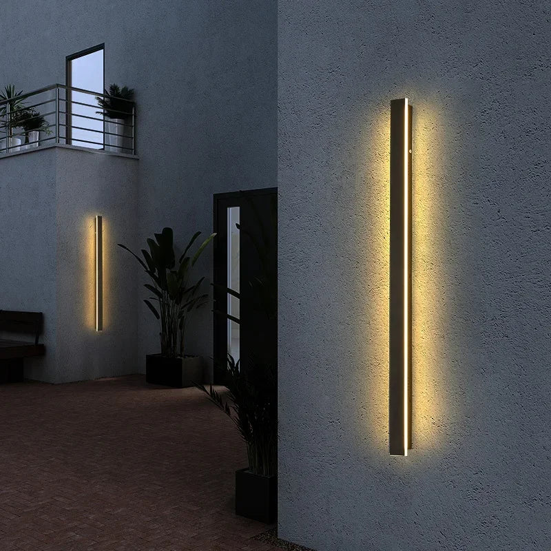 Modern LED Outdoor Wall Light - Waterproof IP65 Lamp for Porch, Garden, and Garage