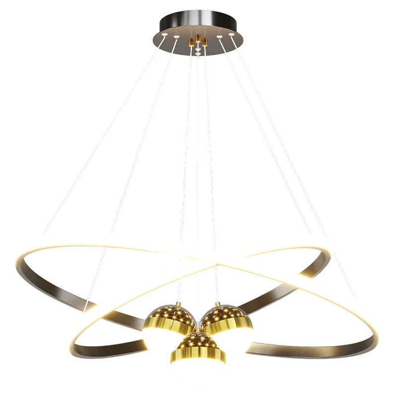 Modern LED Pendant Light: Nordic Fashion Circular Lamp