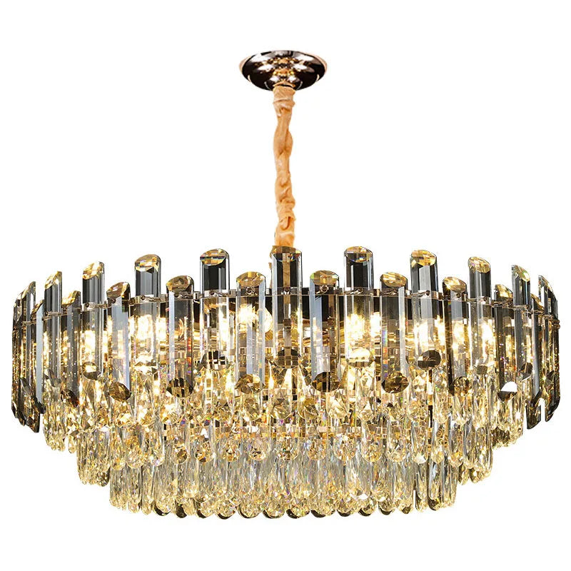 Modern Luxury Crystal Lamp Chandelier - Elegant Lighting Fixture for Living and Dining Room Decoration