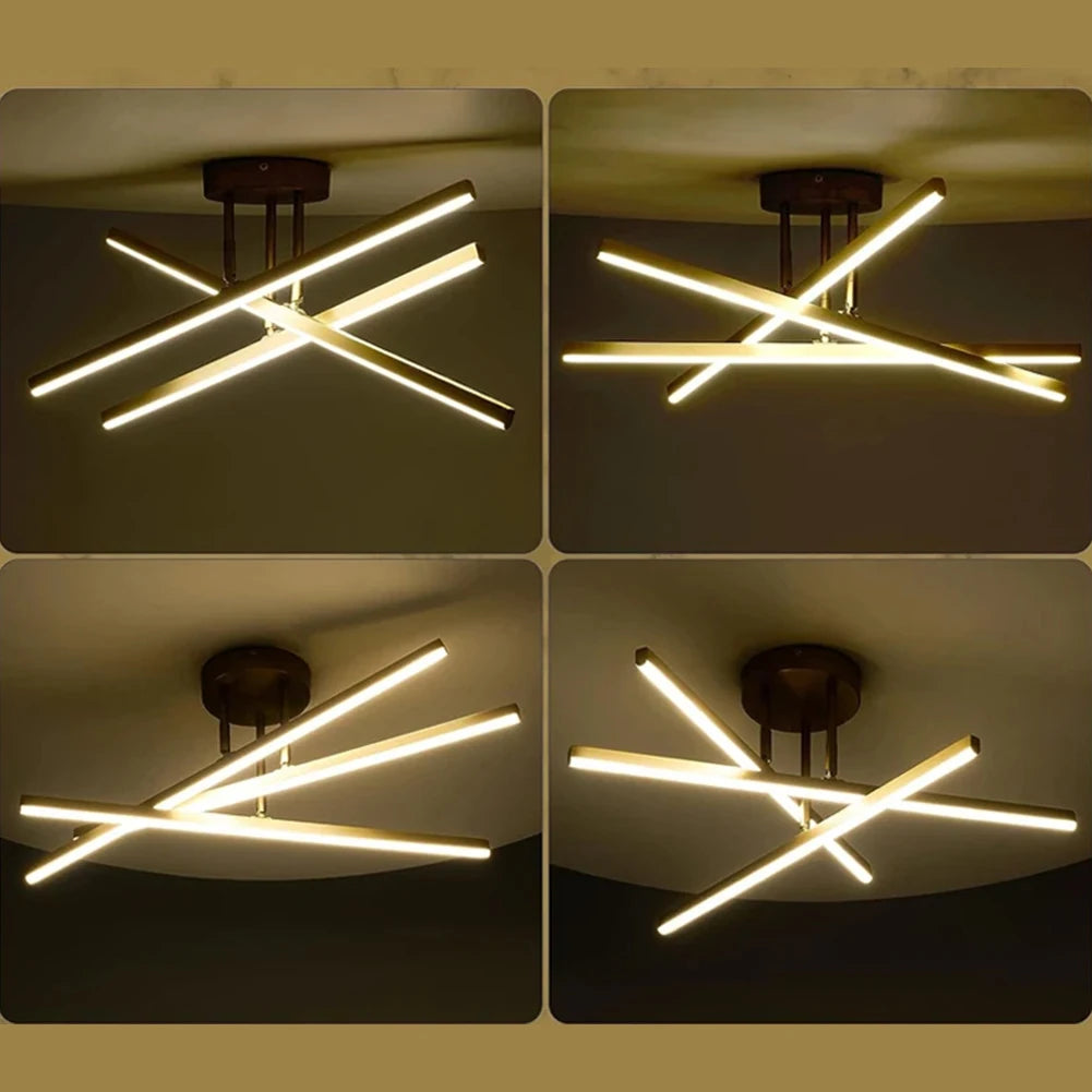 New Nordic Modern LED Ceiling Lamp: Chandelier for Living Room, Dining Room, and Bedroom