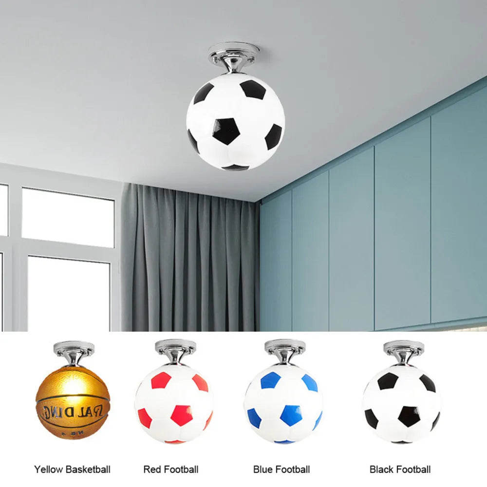 Soccer Ball LED Ceiling Lights: Illuminate Your Boy's Bedroom with Sports Spirit