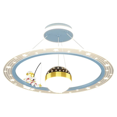 Modern Astronaut LED Chandeliers: A Fun and Functional Lighting Solution for Children's Rooms