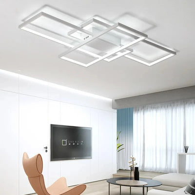 Modern Square LED Ceiling Light | 110V-260V for Bedroom, Living Room, Dining Room, and Study