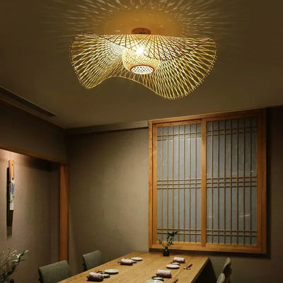 Japanese Style Bamboo Pendant Lamps: Infuse Your Space with Serene Elegance