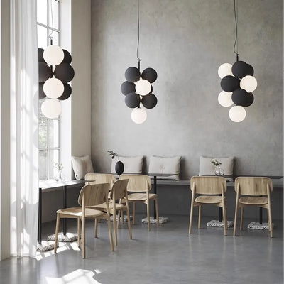 Moonriver Modern LED Ceiling Chandelier - Stylish Ball Pendant Lights for Bedroom, Parlor, and Study