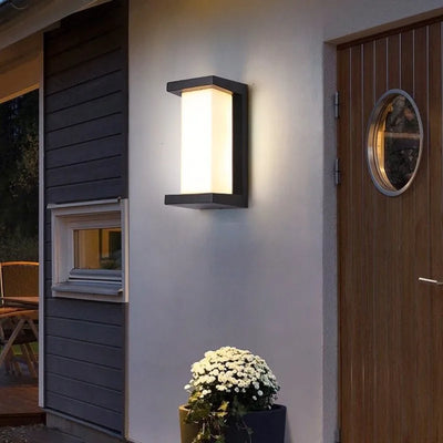 LED Outdoor Wall Light with Motion Sensor Waterproof IP65 AC85-265V