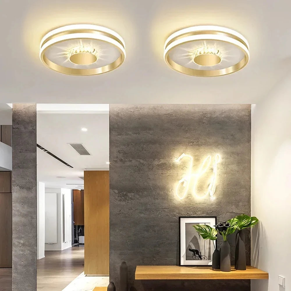 Modern Aisle LED Ceiling Light - Luxurious Indoor Lighting Fixture for Bedroom, Bathroom, Corridor, Balcony