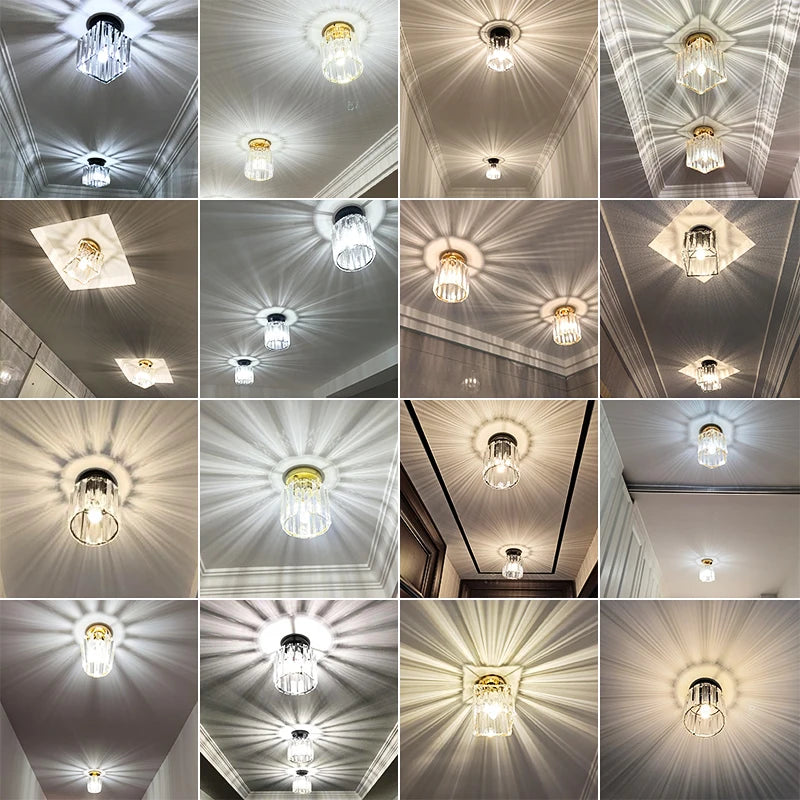 Contemporary Crystal Ceiling Lamp - Elevate Your Home with Modern Elegance