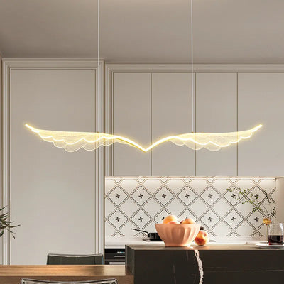 Nordic Bird Wing Pendant Light - Artistic Lighting Fixture for Dining Room and Kitchen Island