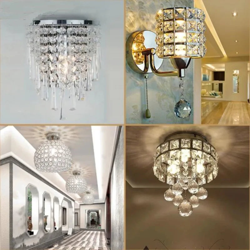 Modern LED Crystal Chandelier Light Lamp Lustre Chandeliers Lighting Hanging Pendant Ceiling Fixtures Luminaire For Living Room