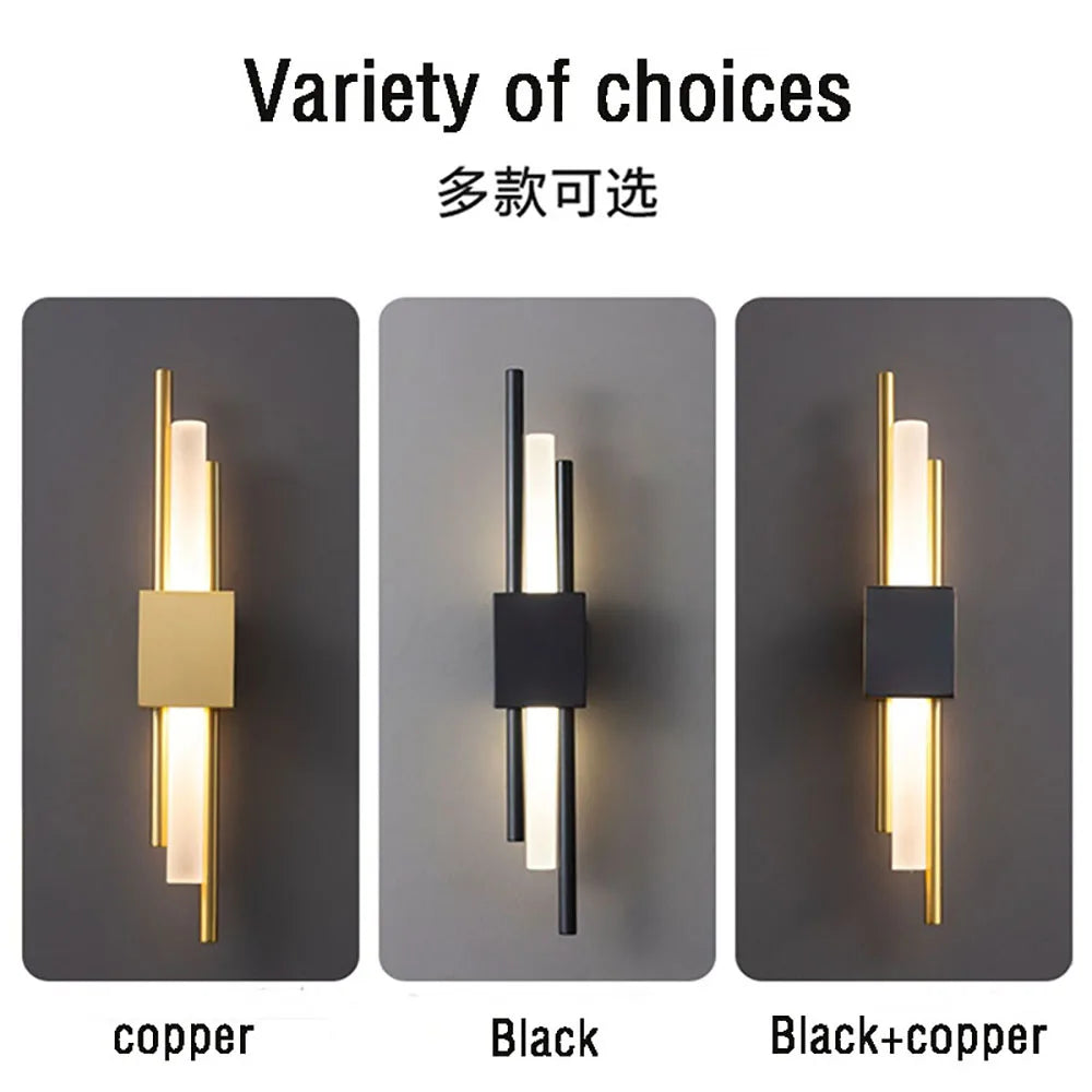 Nordic LED Wall Lamp | Minimalist Wall Sconce for Bedroom, Staircase, and Living Room