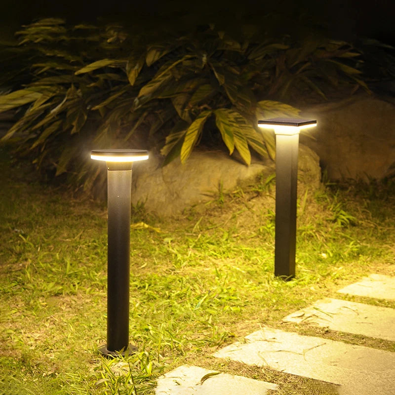 Round Square Lawn Light - Outdoor Waterproof IP65 LED Lighting for Garden, Courtyard, and Villa Landscape