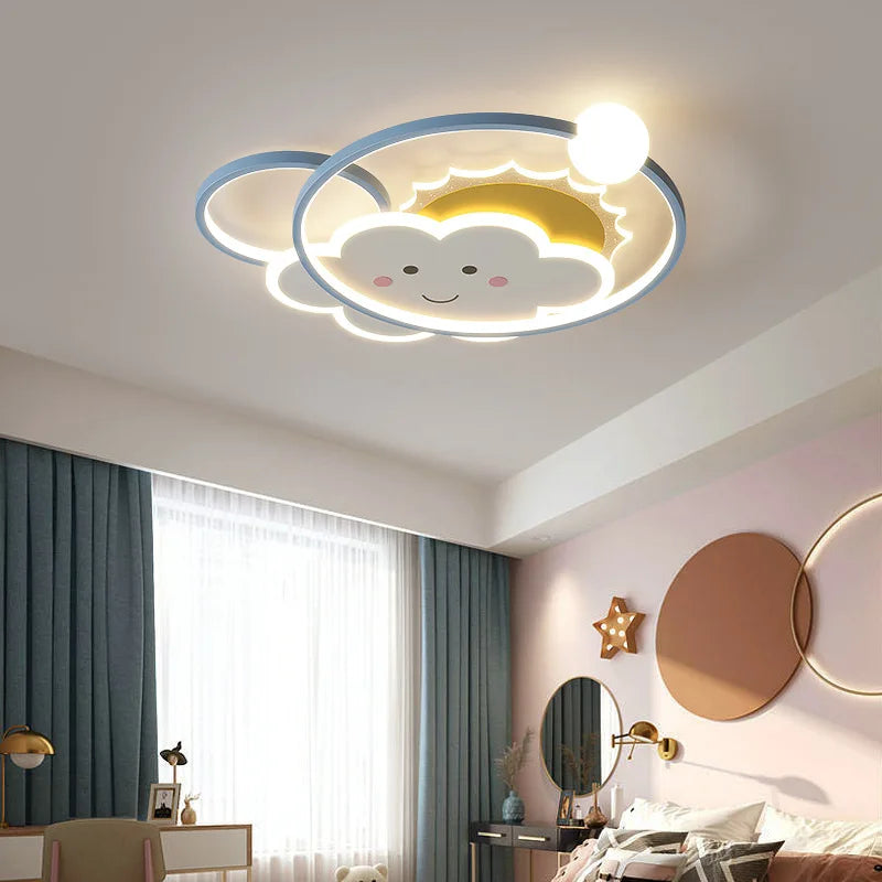 Cute Children's Room Ceiling Lights Cloud Lamp