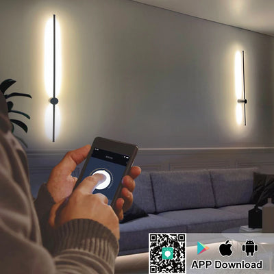 Modern LED Wall Sconce Lamp - Long Light for Living Room Decor, Bedside, Ceiling Indoor Lighting