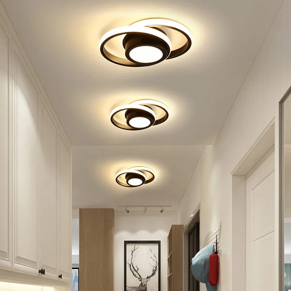 Modern Dimmable LED Ceiling Lamp - 3 Light Color Bedroom Chandelier Ceiling Lights for Dining Room, Living Room