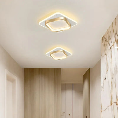 Modern LED Ceiling Lamp - Square Ceiling Light Fixture for Living Room, Stair, Aisle, and More