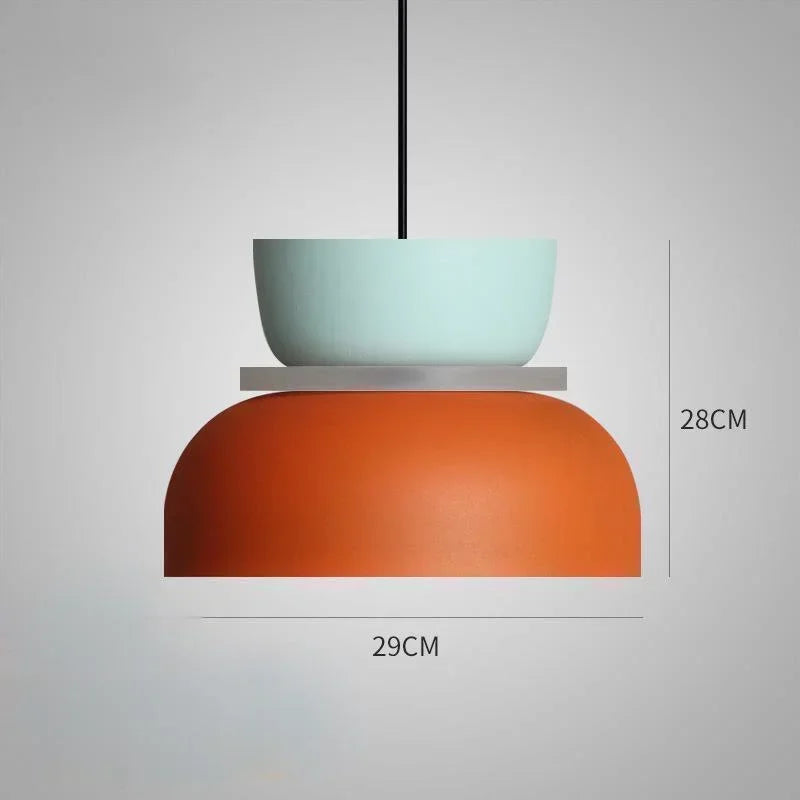 Modern Macaron Pendant Lamp - LED Chandeliers for Living Room, Study, Dining Room, and More