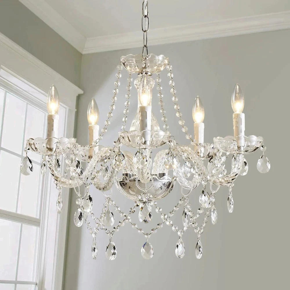 Creative Europe Crystal Chandelier - Home Decor Loft Living Room Bedroom Pendant Lamps Indoor Lighting Fixture