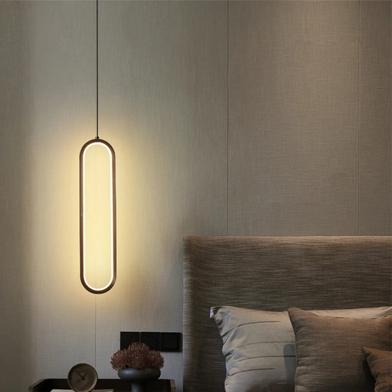 Modern LED Ring Pendant Light | Nordic Luxury Chandelier for Living Room, Bedroom, and Bar