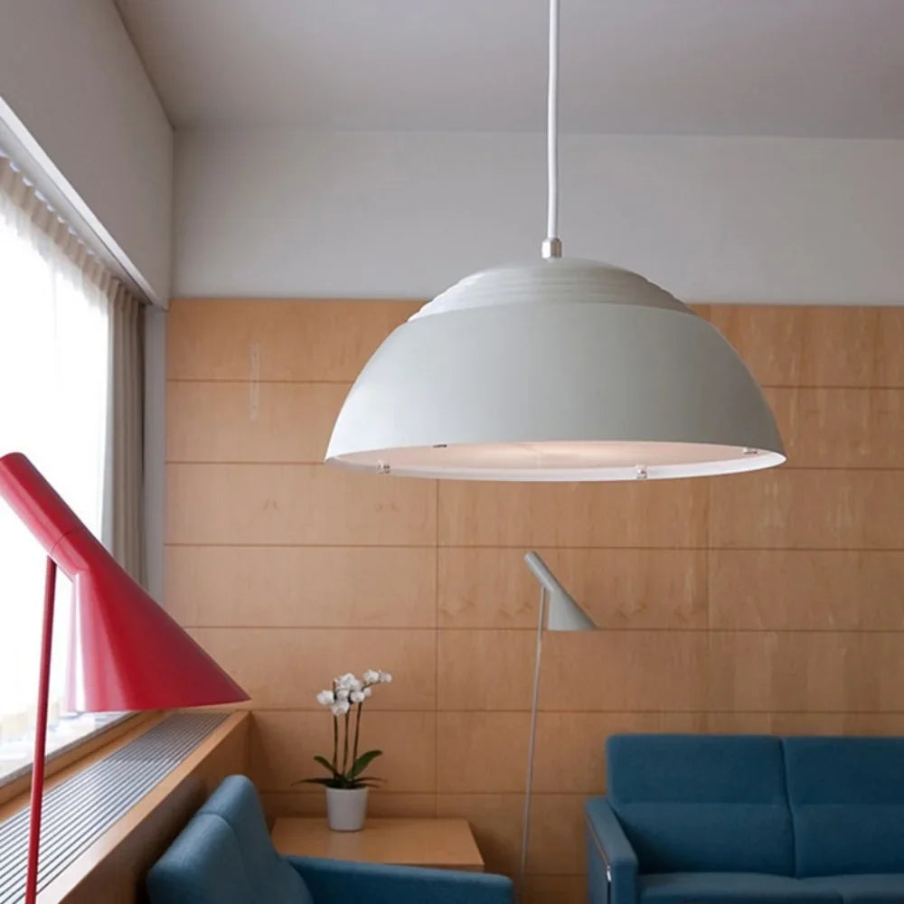 Designer Pendant Light - Minimalist Glass Ball Hanging Lamp for Modern Interiors