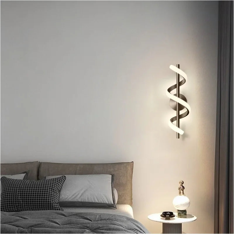 Contemporary LED Wall Lamp - Sleek Nordic Design for Bedroom, Living Room, and More